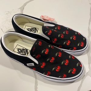 Vans Classic Cherries Slip-On NWT Size 7